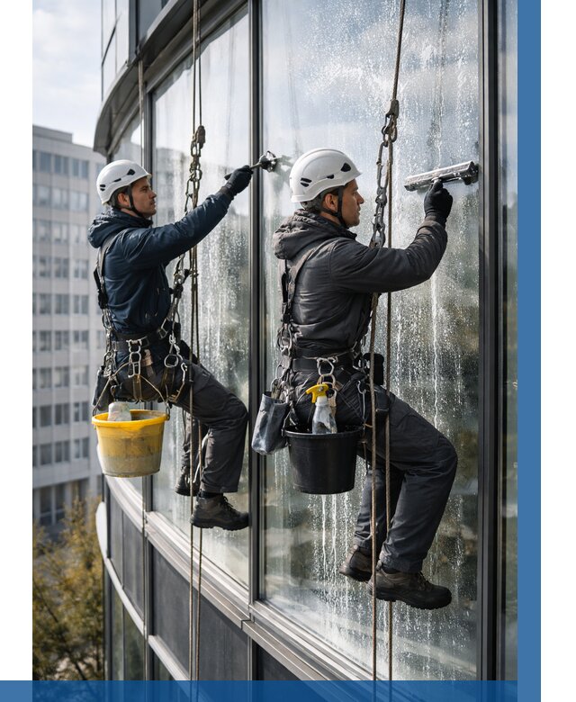 Мойка панорамных окон в Верхней Пышме от 359 р. заказать у ВЫСОТНИК-Врх
