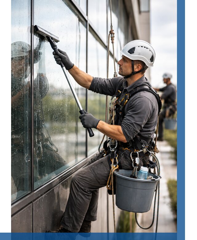 Мойка стеклянных фасадов в Верхней Пышме от 205 р. | ВЫСОТНИК-Врх
