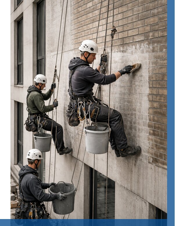 Удаление высолов с фасада в Верхней Пышме от 257 р. | ВЫСОТНИК-Врх