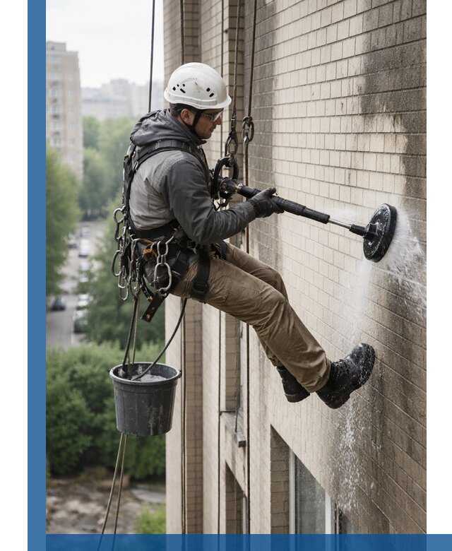 Очистка фасада от копоти в Верхней Пышме профессионально и безопасно