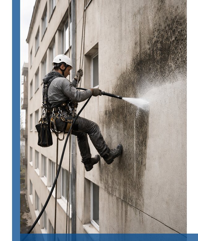 Профессиональная очистка фасадов от плесени в Верхней Пышме