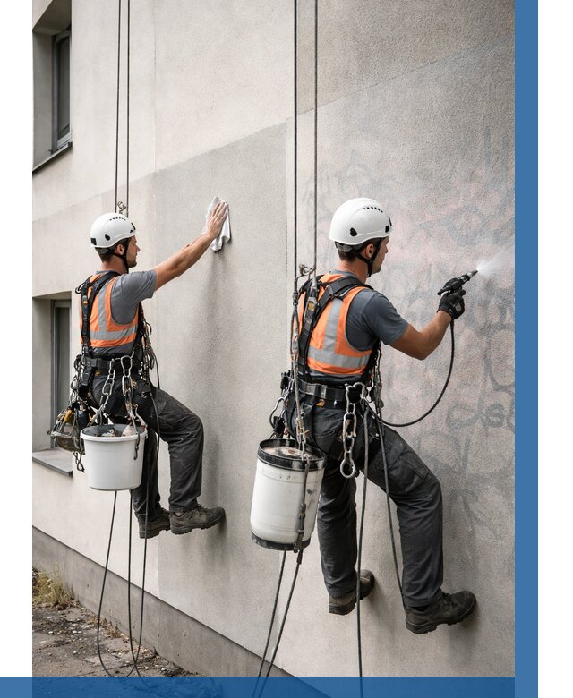 Антиграффити покрытие фасада в Верхней Пышме от 616 р. | ВЫСОТНИК-Врх