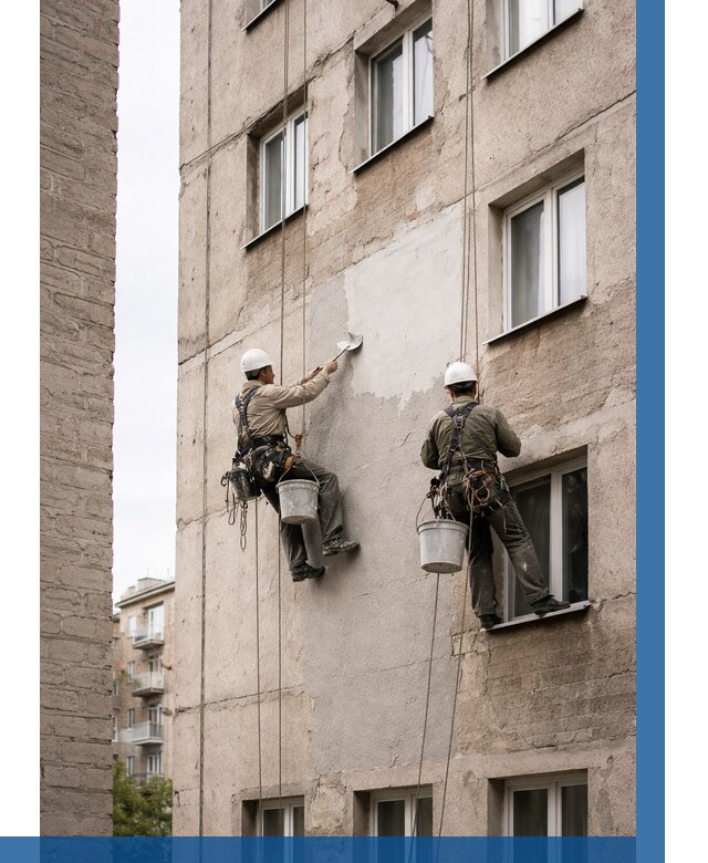 Косметический ремонт фасада в Верхней Пышме от 1129 р. | ВЫСОТНИК-Врх