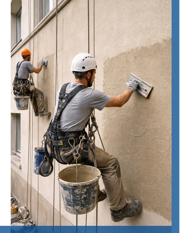 Декоративная штукатурка фасада в Верхней Пышме от 1231 р. | ВЫСОТНИК-Врх