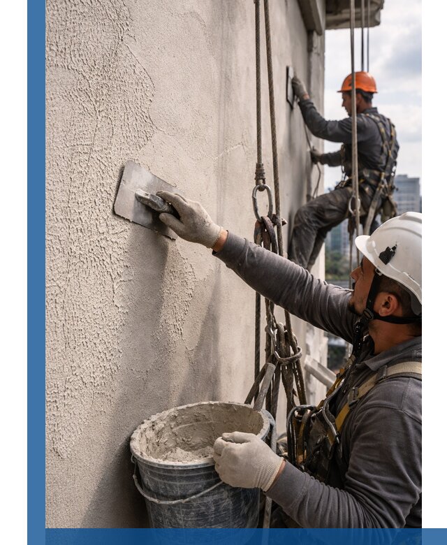 Декоративная штукатурка фасада с утеплением и защитой в Верхней Пышме