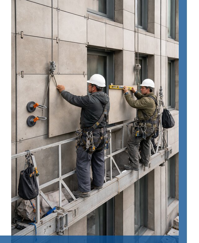 Монтаж керамогранита на фасад в Верхней Пышме от 2565 р. | ВЫСОТНИК-Врх