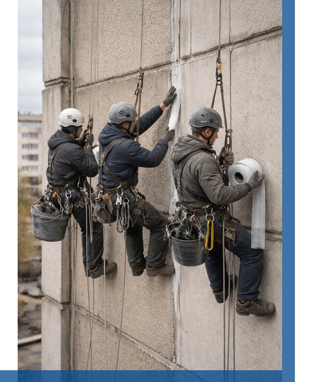 Ремонт межпанельных швов в Верхней Пышме от 770 р. | ВЫСОТНИК-Врх