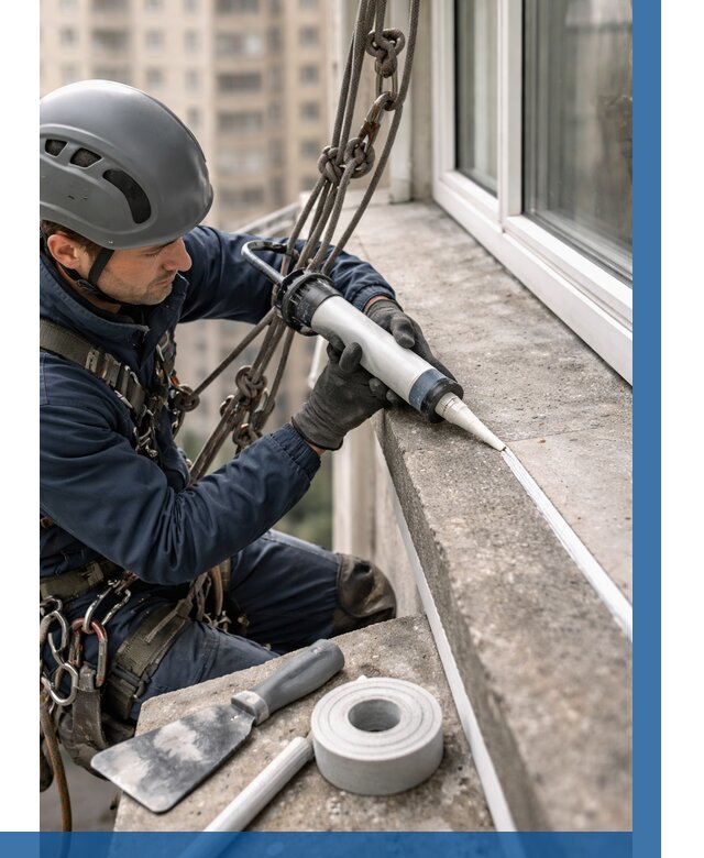 Герметизация балконного козырька в Верхней Пышме от 4617 р. | ВЫСОТНИК-Врх