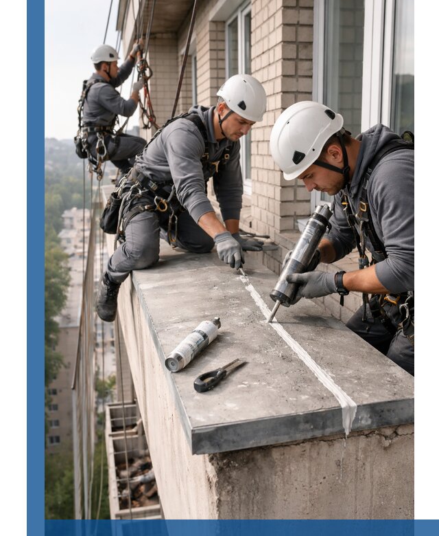 Герметизация балконного козырька в Верхней Пышме профессионально