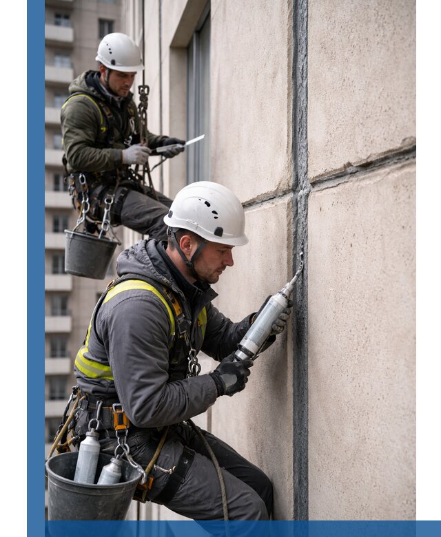 Герметизация деформационных швов фасада в Верхней Пышме качественно