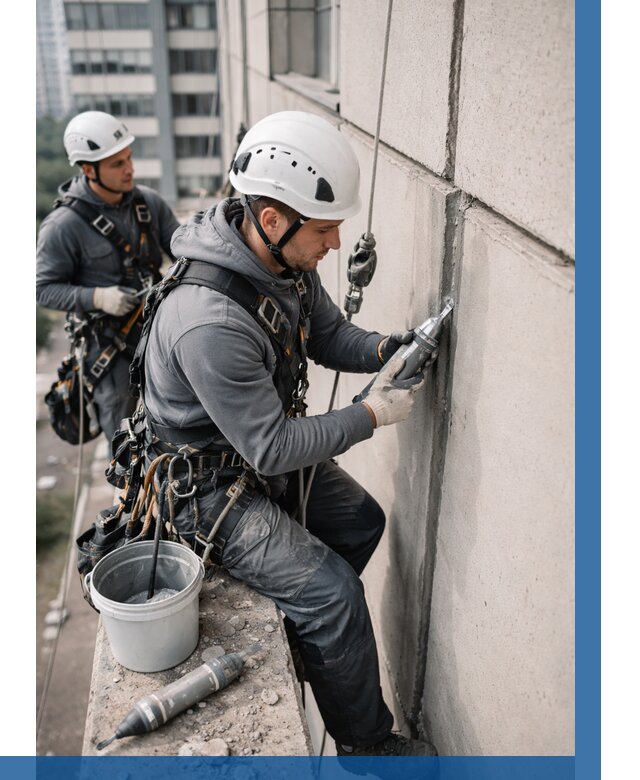 Ремонт деформационных швов здания в Верхней Пышме от 1026 р. | ВЫСОТНИК-Врх