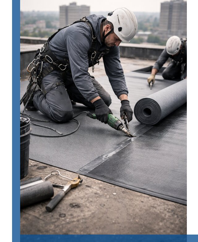 Ремонт мягкой кровли в Верхней Пышме с выездом промальпинистов