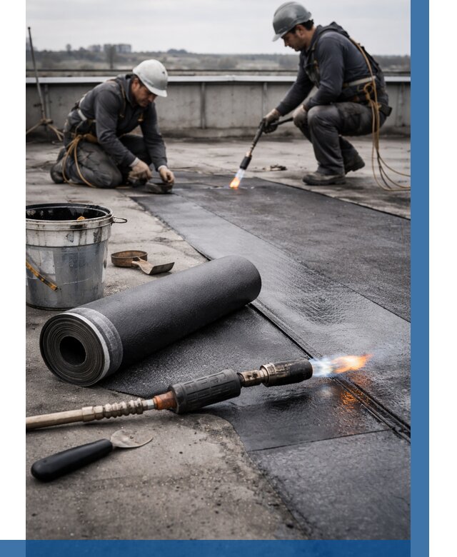 Ремонт рулонной кровли в Верхней Пышме от 667 р. | ВЫСОТНИК-Врх