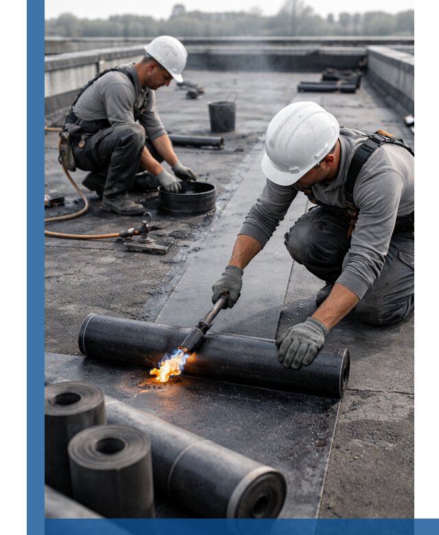 Ремонт рулонной кровли в Верхней Пышме герметизация и восстановление