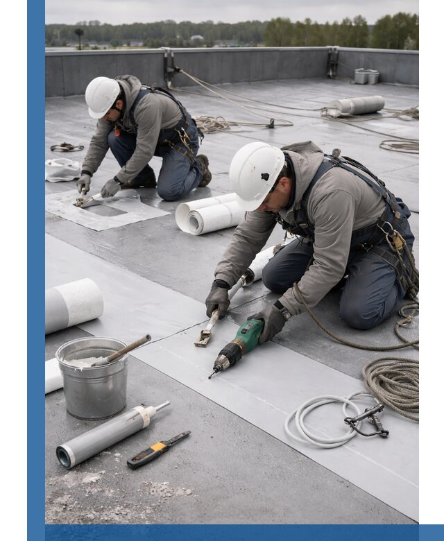 Ремонт мембранной кровли в Верхней Пышме качественно и с гарантией