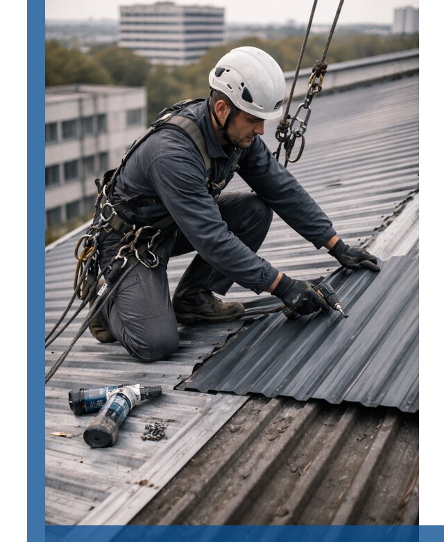 Ремонт профнастила на кровле в Верхней Пышме, работы под ключ