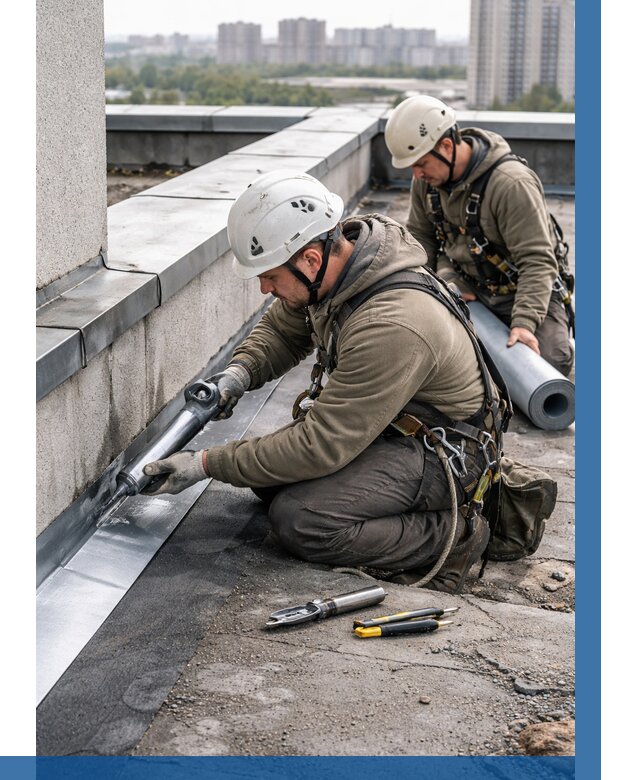 Ремонт кровельных примыканий в Верхней Пышме от 1231 р. | ВЫСОТНИК-Врх