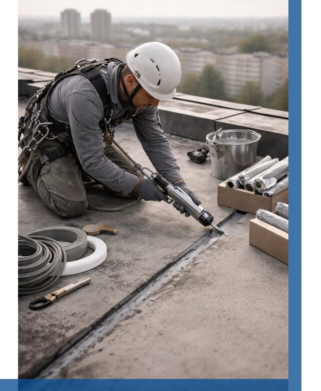 Герметизация швов кровли в Верхней Пышме от 462 р./м2 | ВЫСОТНИК-Врх