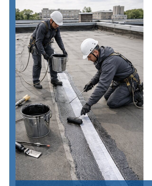 Гидроизоляция кровли мастикой в Верхней Пышме надежная защита