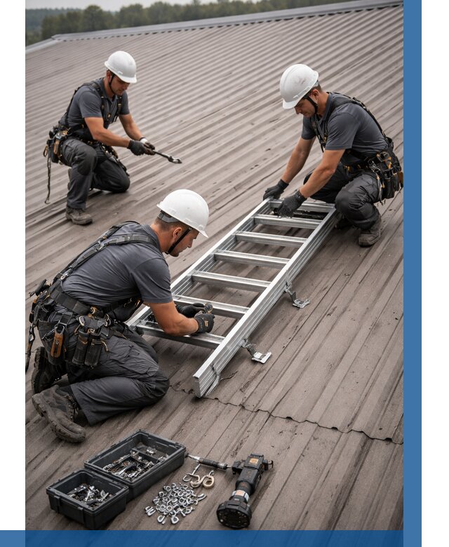 Монтаж кровельной лестницы в Верхней Пышме от 4617 р. | ВЫСОТНИК-Врх