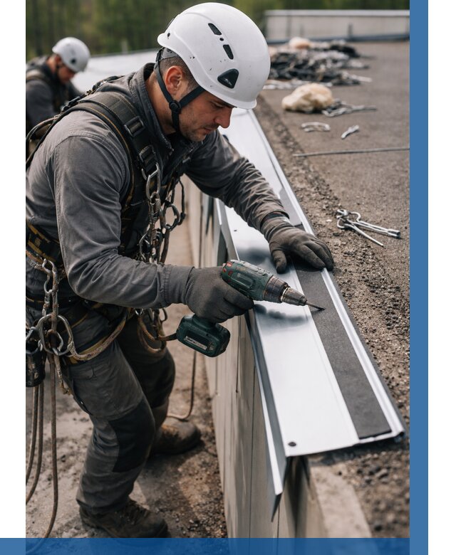 Монтаж капельника на кровле в Верхней Пышме от 308 р. | ВЫСОТНИК-Врх