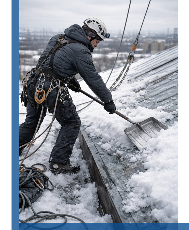 Профессиональная очистка кровли от снега и наледи в Верхней Пышме