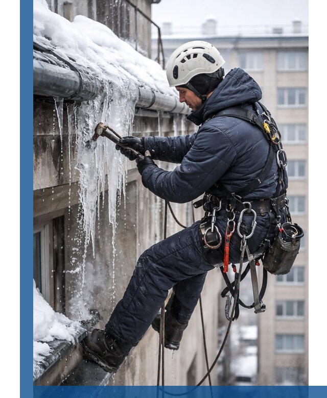 Удаление наледи и чистка водостоков в Верхней Пышме оперативно и безопасно