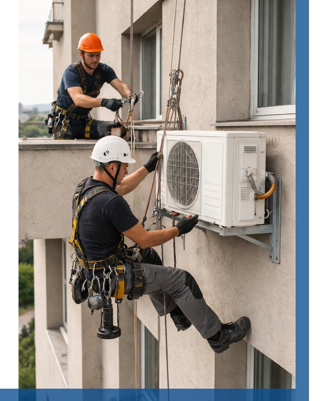 Монтаж внешнего блока кондиционера в Верхней Пышме от 6669 р. | ВЫСОТНИК-Врх