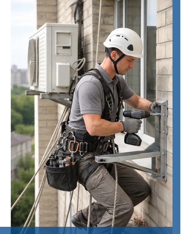 Установка кронштейнов кондиционера в Верхней Пышме от 3591 р. | ВЫСОТНИК-Врх