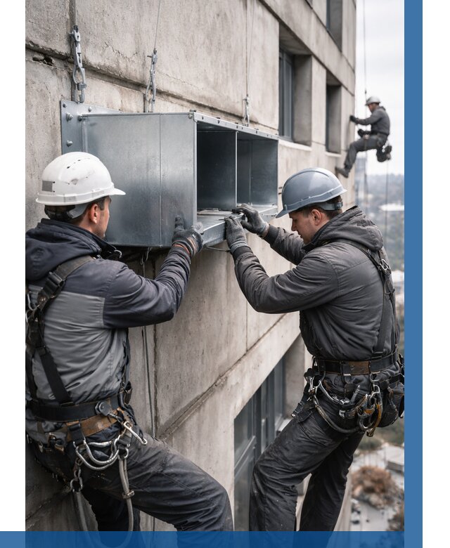 Монтаж вентиляционных коробов в Верхней Пышме от 3078 р. | ВЫСОТНИК-Врх