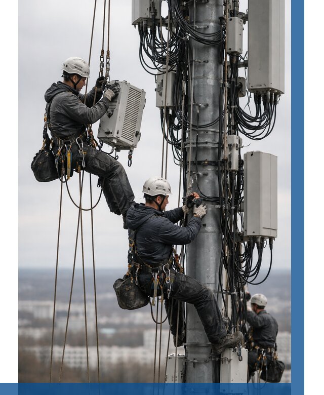 Монтаж оборудования связи на мачте в Верхней Пышме от 7695 р. | ВЫСОТНИК-Врх