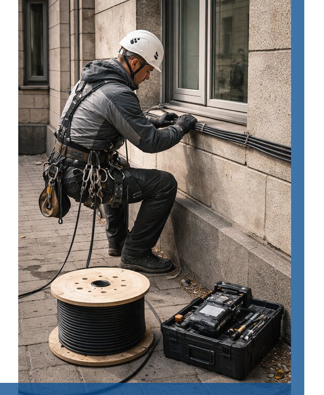 Прокладка оптоволоконного кабеля в Верхней Пышме от 821 р. | ВЫСОТНИК-Врх