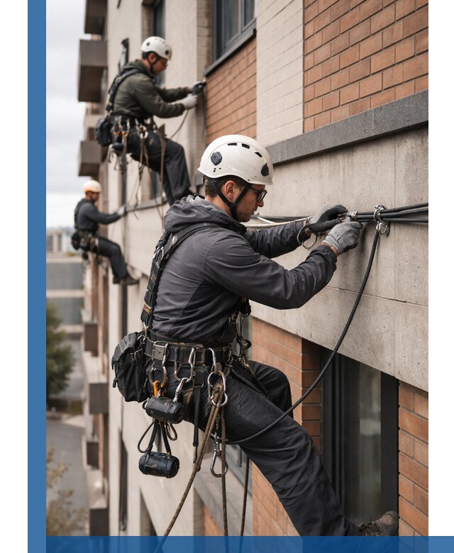 Крепление кабеля на фасаде монтаж и крепеж в Верхней Пышме