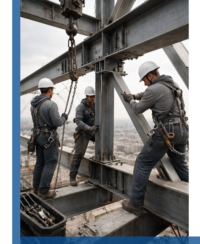 Профессиональный монтаж металлоконструкций на высоте в Верхней Пышме