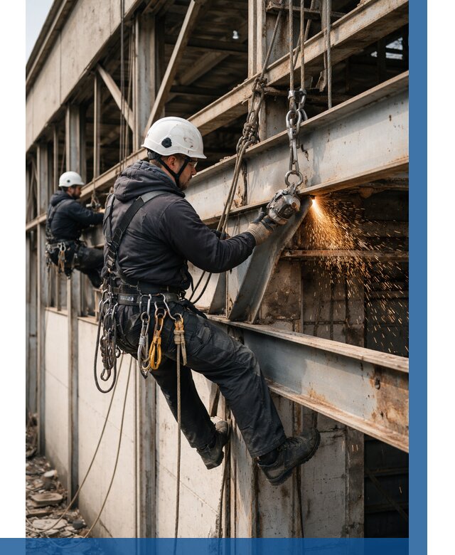 Демонтаж металлоконструкций на высоте в Верхней Пышме от 6669р. |ВЫСОТНИК-Врх