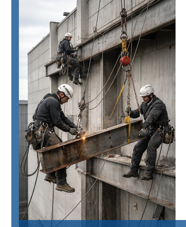 Демонтаж металлоконструкций на высоте в Верхней Пышме под ключ