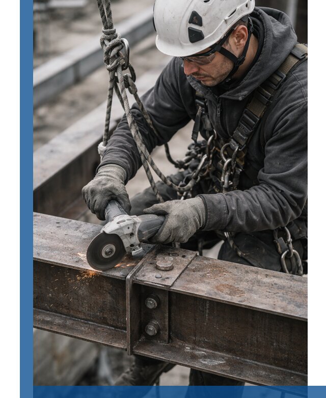 Резка металла на высоте в Верхней Пышме для зданий и конструкций