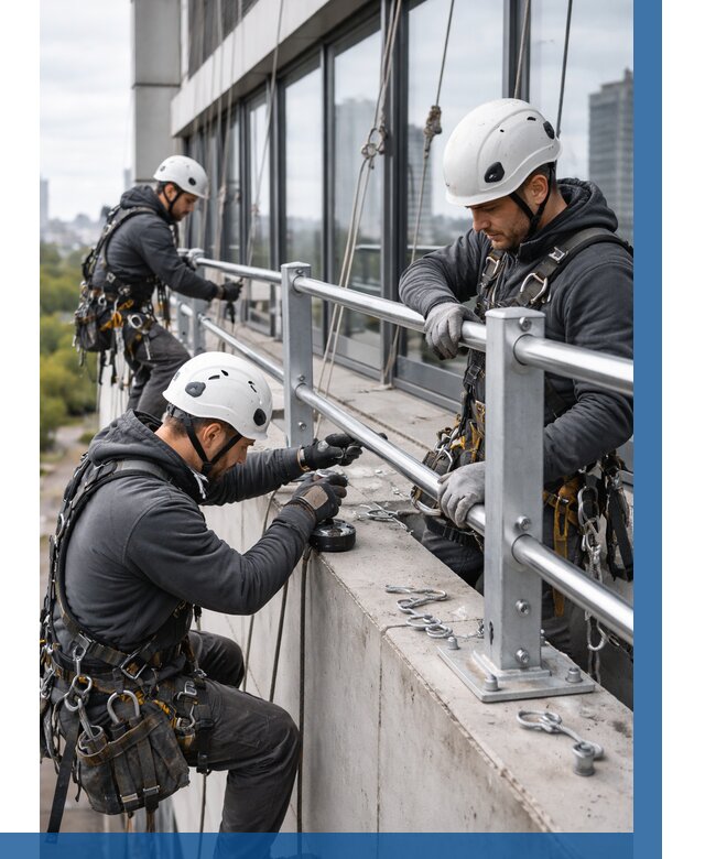 Монтаж ограждений на высоте в Верхней Пышме, от 1231 р. | ВЫСОТНИК-Врх
