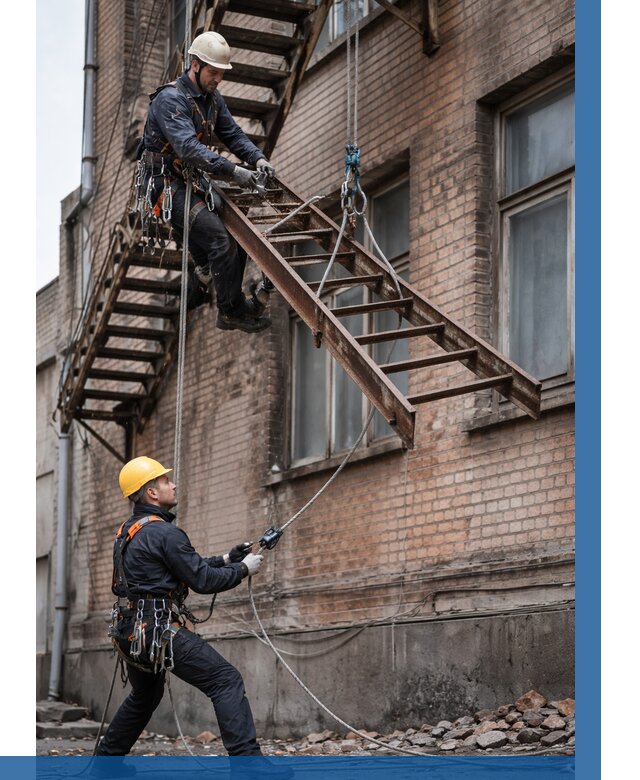 Демонтаж пожарной лестницы в Верхней Пышме от 12312 р. | ВЫСОТНИК-Врх