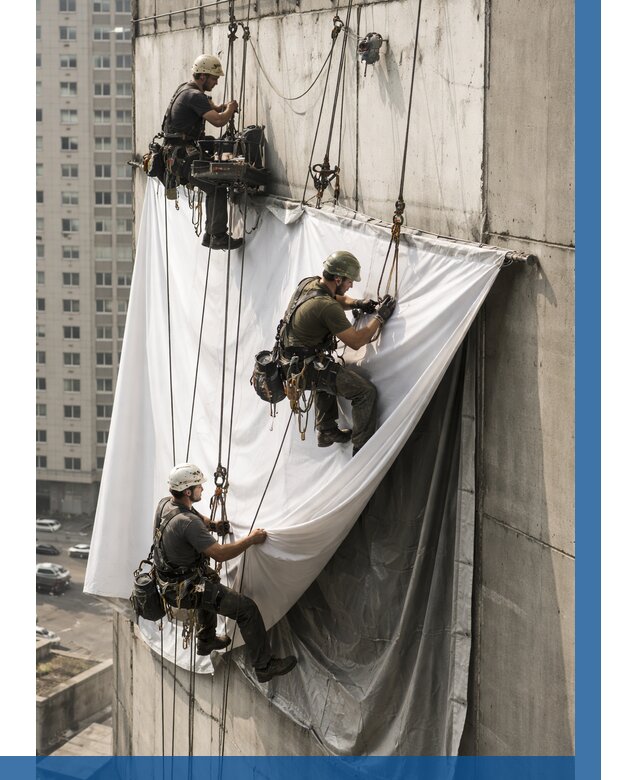 Замена баннерного полотна в Верхней Пышме от 6669 р. | ВЫСОТНИК-Врх—заказать