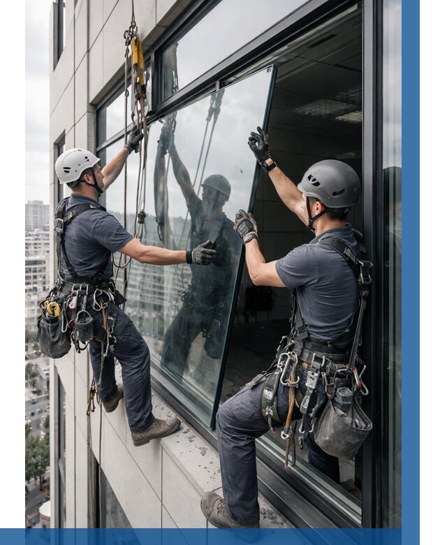 Замена стеклопакетов на высоте в Верхней Пышме от 5643 р. | ВЫСОТНИК-Врх