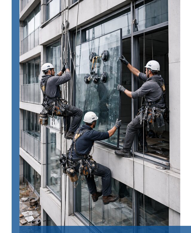 Фасадное остекление и монтаж витражей зданий в Верхней Пышме под ключ