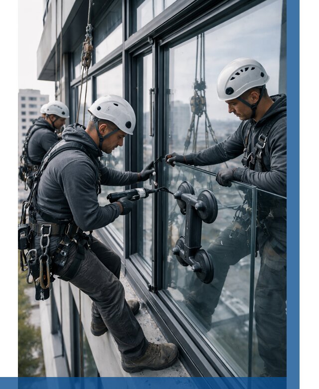 Витражное остекление зданий в Верхней Пышме от 3591 р. | ВЫСОТНИК-Врх