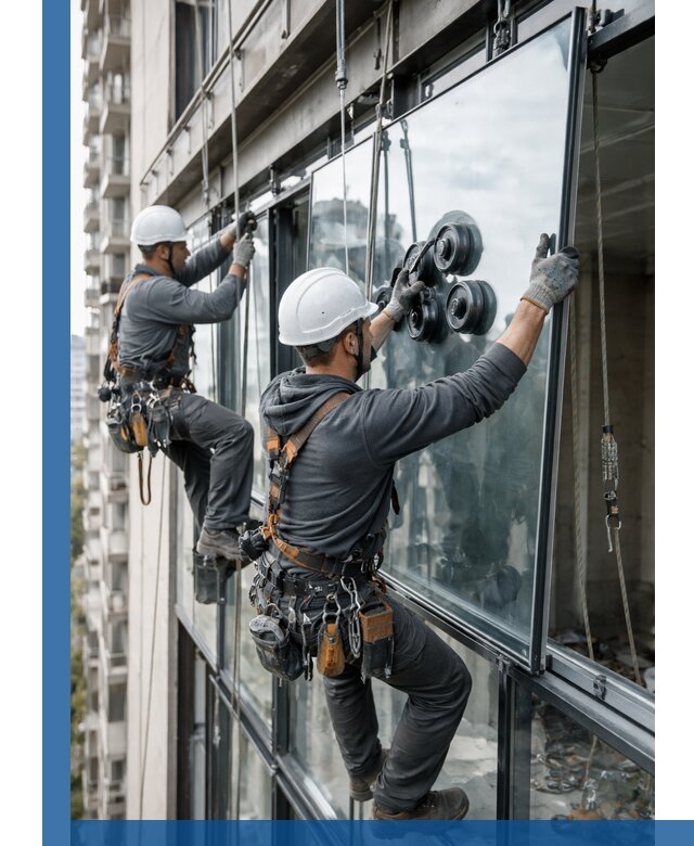 Витражное остекление фасадов и лоджий в Верхней Пышме под ключ