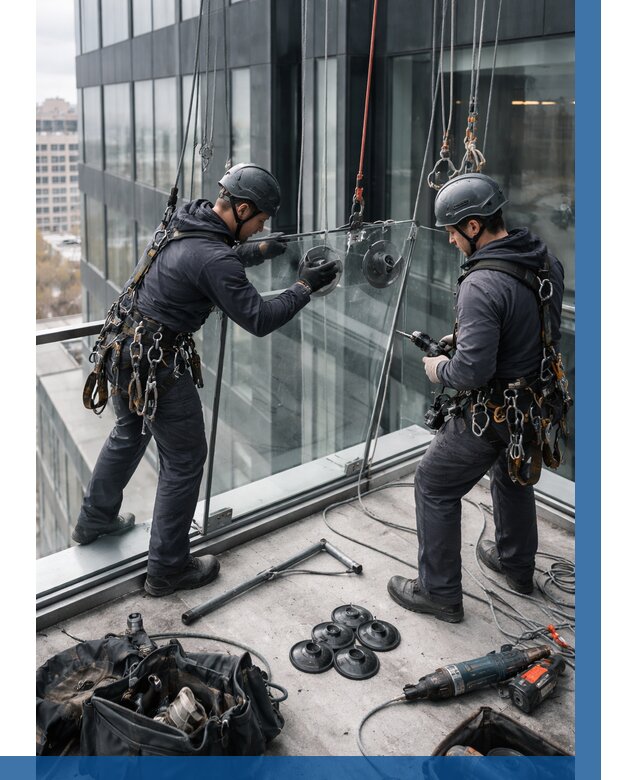 Монтаж стеклянных ограждений в Верхней Пышме от 2565 р. | ВЫСОТНИК-Врх