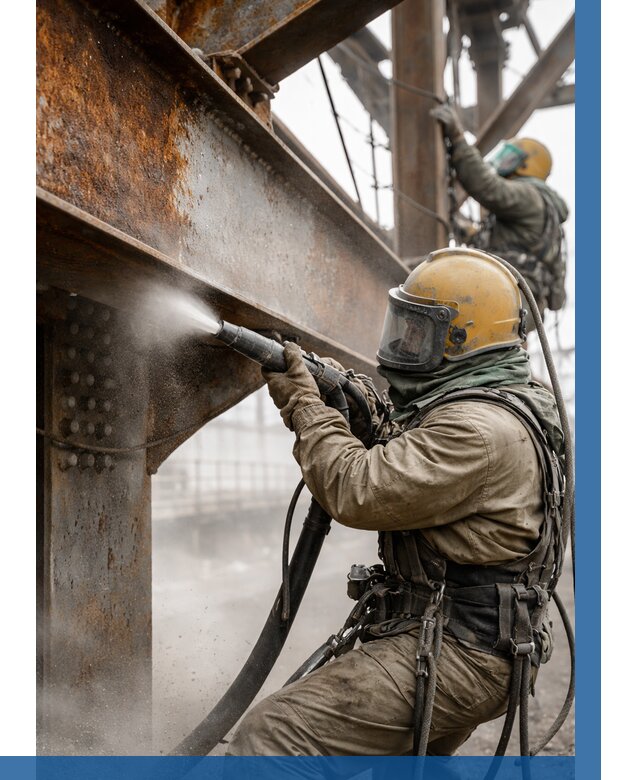 Пескоструйная очистка металлоконструкций в Верхней Пышме по 616 р. ВЫСОТНИК-Врх