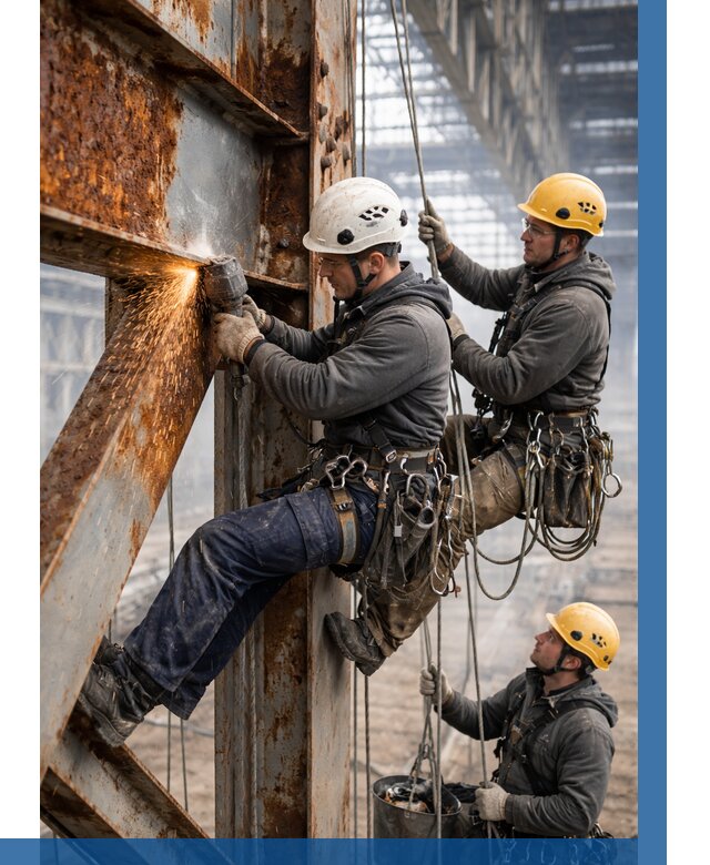 Зачистка металла от ржавчины в Верхней Пышме от 359 р. | ВЫСОТНИК-Врх