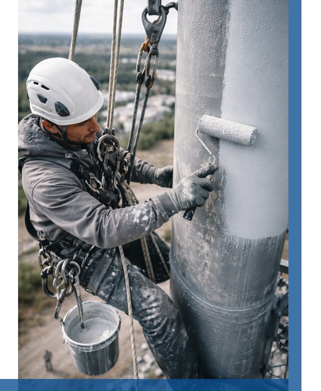 Покраска мачт связи под ключ в Верхней Пышме от 872 р. | ВЫСОТНИК-Врх