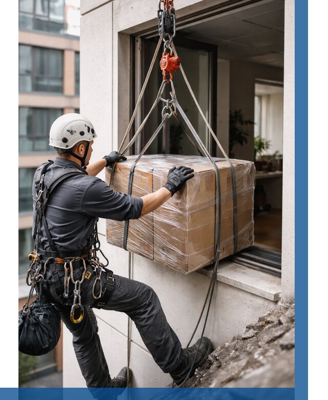 Подъем груза через окно в Верхней Пышме от 4617 р. | ВЫСОТНИК-Врх