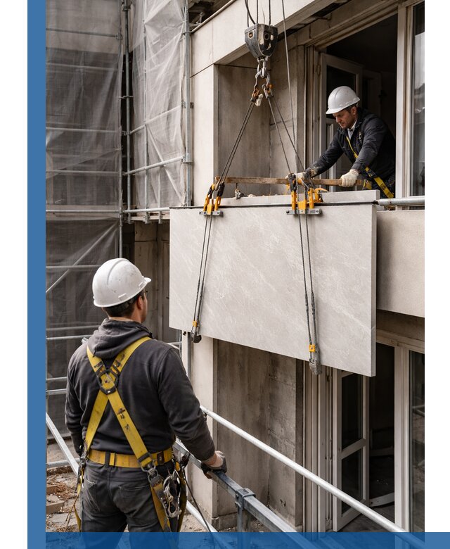 Подъем керамогранита на этаж в Верхней Пышме грузчиками и техникой